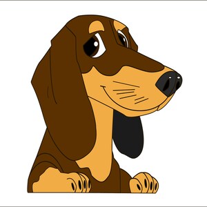 Dog svg, Duchshund SVG, Doxy, Archivo de corte en capas, Archivo de corte, Vector animal, Clipart para mascotas, Silhouette Cricut, Vinilo de camiseta, Pegatina