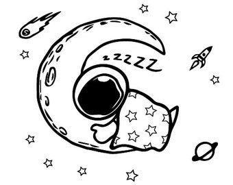 Space Wooden Wall Art, Space Theme Nursery Decor, Astronaut Wooden Sign, Bedroom Decor.