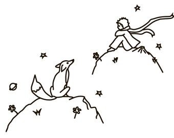 The Little Prince, The Little Prince Poster Svg, The Little Prince Silhouette, Nursery Art, Le Petit Prince Art, Art for Kids Wall