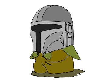 Jedi, YodaKid, Yodalorian, Yodasvg, Jedi Svg, Silhouette, Baby Jedi Clipart, Baby Jedi Png, Cut File For Vinyl, Decal, Cricut,