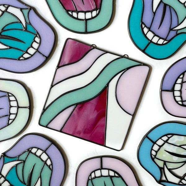 Groovy Waves Suncatcher Panel