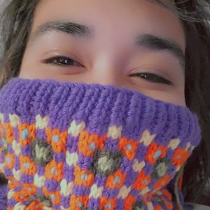 Tropical Neckwarmer/Cowl knitting pattern