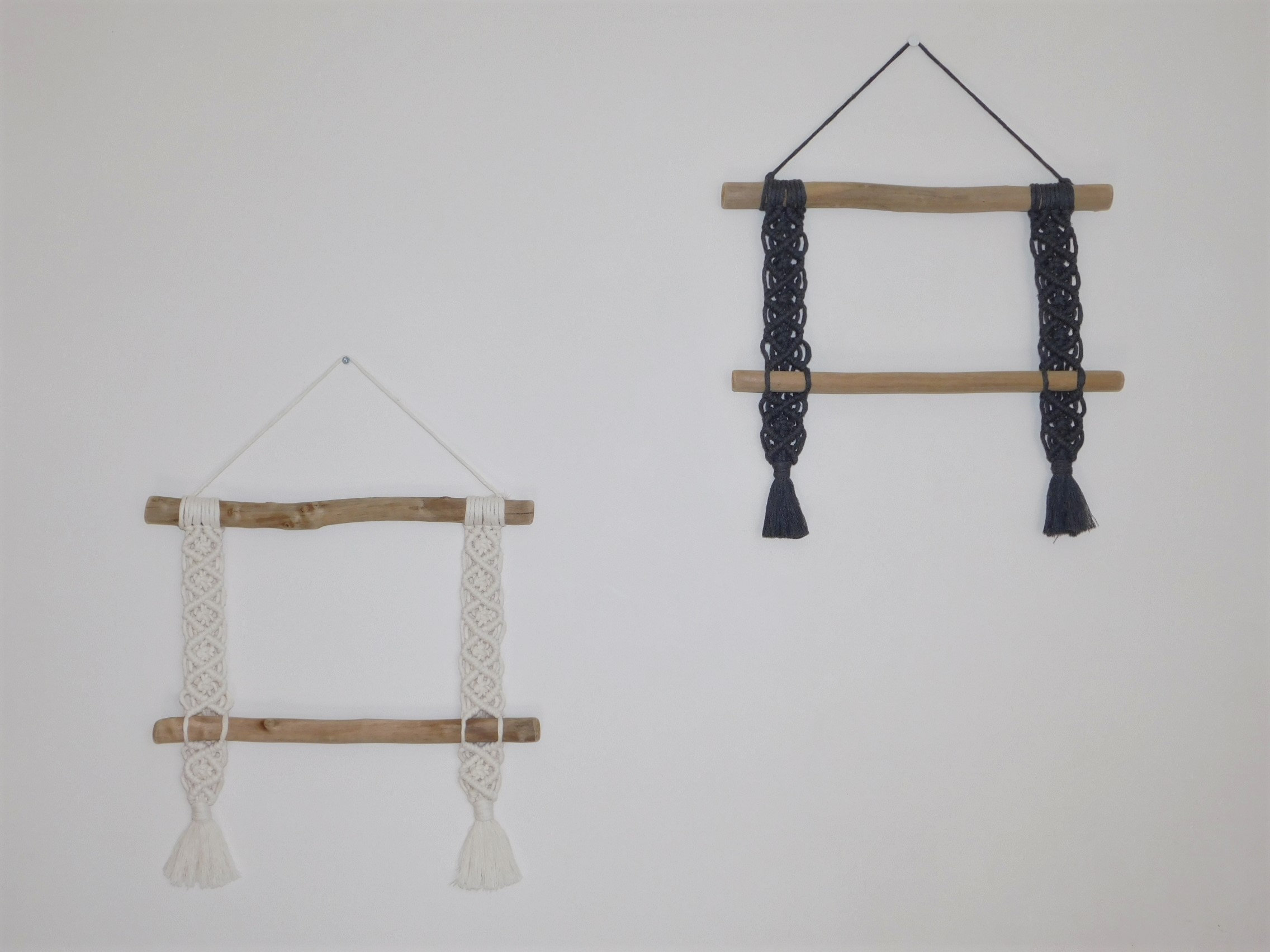 Cadre Photo en Macramé - Décoration Boho Murale Cadre à Suspendre Éco Responsable Style Bohème