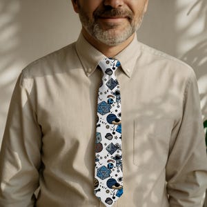 Dungeons and Dragons Tie | DnD Accessories | Gamer Attire | Nerdy Gift for Him | Dungeon Master Accessory | Wedding Wear |Geeky Office Style