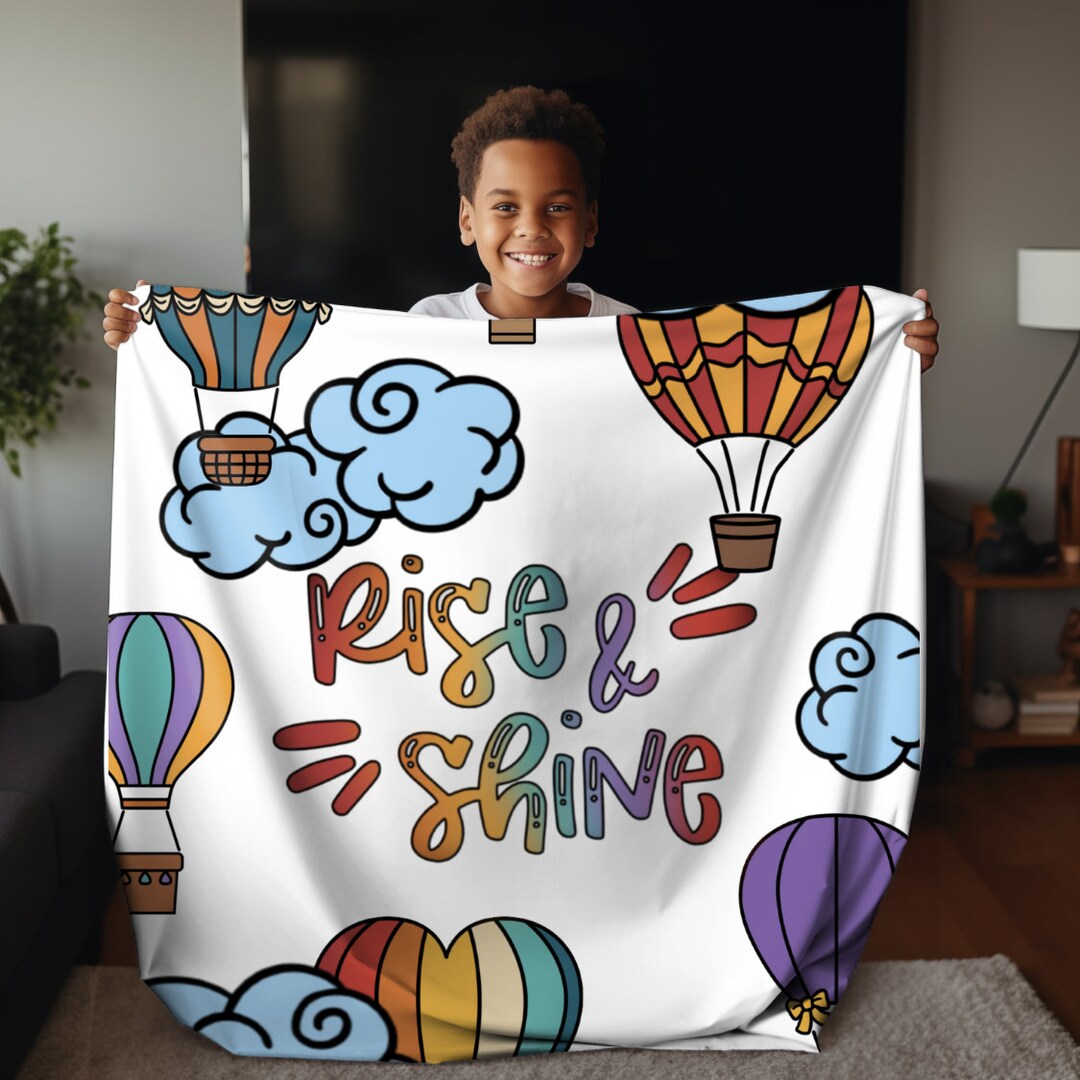 Cute Baby Blanket Hot Air Balloon Blanket Hot Air Balloon Baby Blanket ...