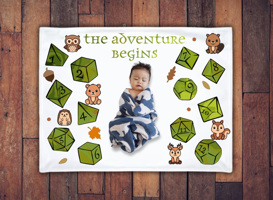 Dnd Baby Blanket Dnd Dungeons and Dragons Milestone Blanket Baby