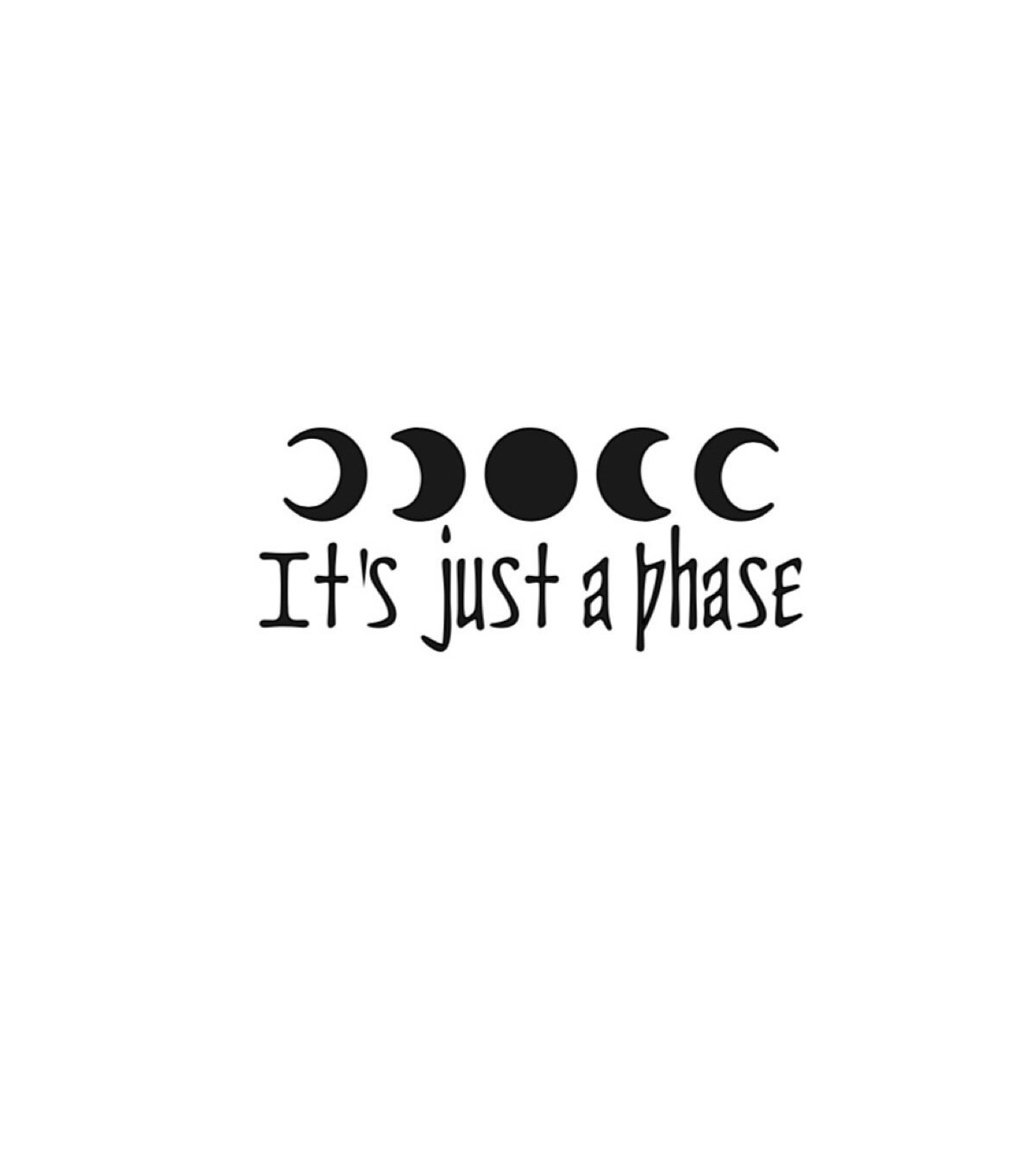 Its just a phase Decal Moon Phase Decal Moon Decal moon | Etsy
