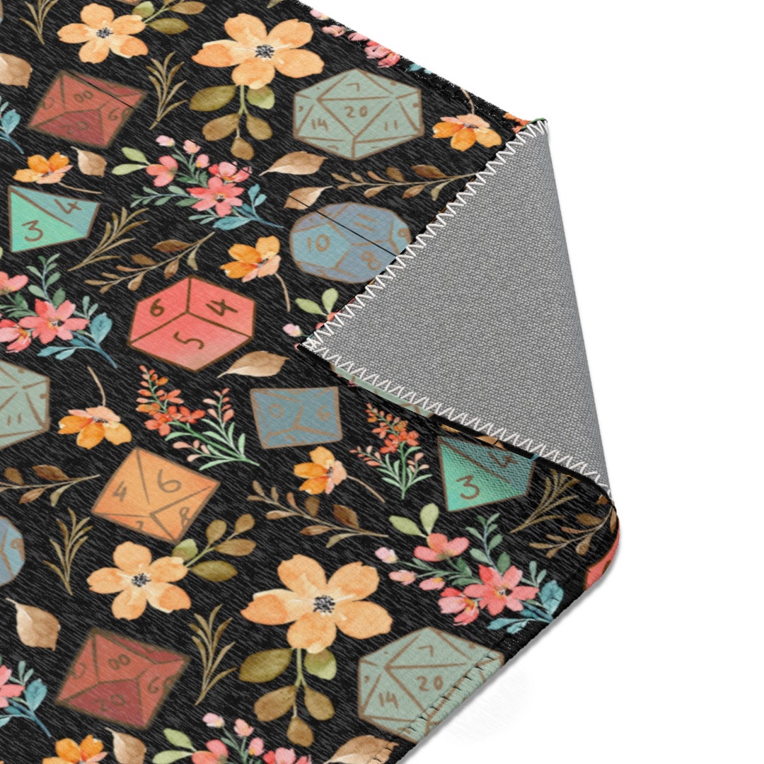 Dnd Area Rug Floral Area Rug Dnd Home Decor Dnd Game Room Decor Dnd ...