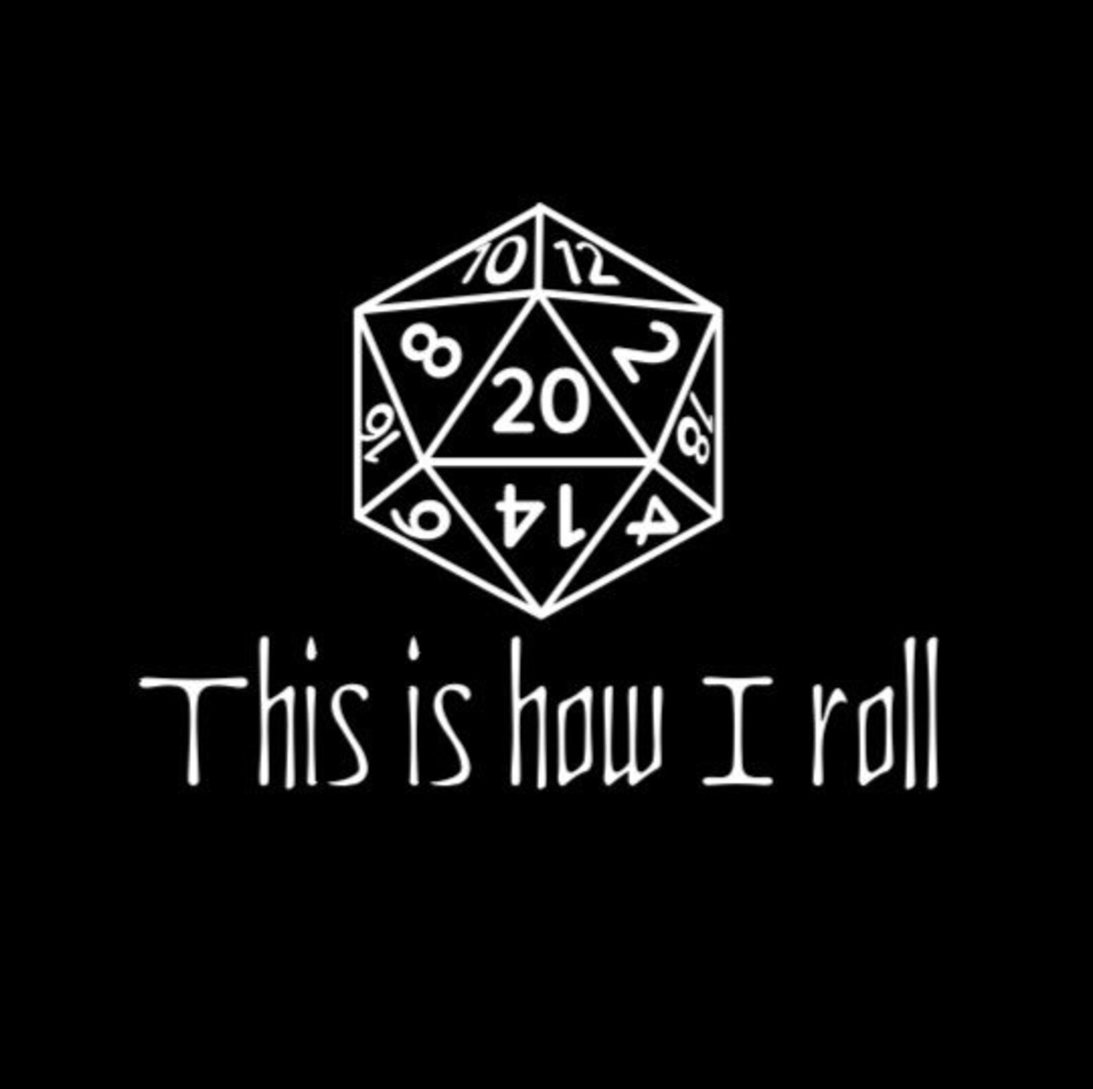 DnD decal DnD dice D20 Dungeons and Dragons Vinyl Etsy