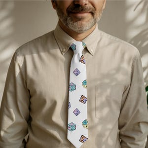 Dungeons and Dragons Tie | DnD Accessories | Gamer Attire | Nerdy Gift for Him | Dungeon Master Accessory | Wedding Wear |Geeky Office Style