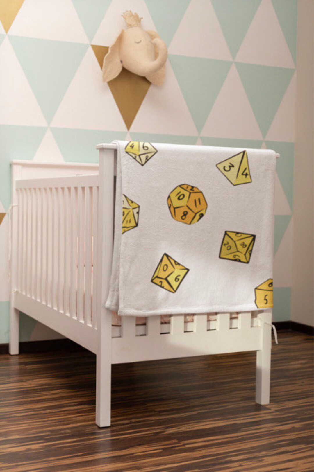 Dnd Dice Baby Blanket Dnd Baby Dungeons and Dragons Baby Etsy