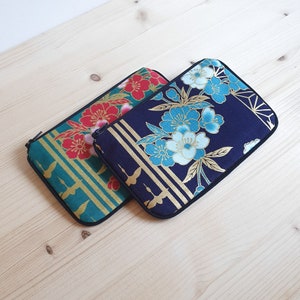 Japanese fabric purse - handmade in France