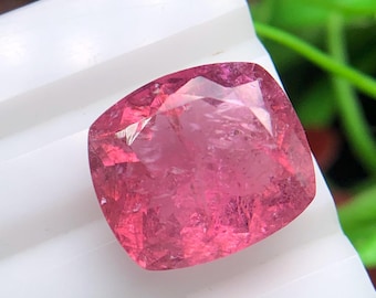 Natural Pink Tourmaline Cushion Cut 5.50 Ct | Vivid Loose Gemstone for Ring & Jewelry Making