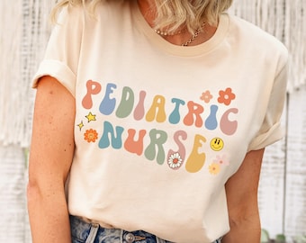 Groovy Pediatric Nurse Shirt, PEDS T-Shirt, Gift For Pediatrics Nurses, Pediatric Clinic, NICU Nurse Tee, RN Grad Gifts, Nursing School Tees