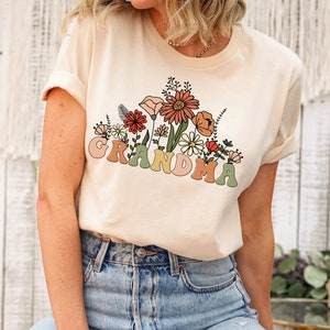 Wildflowers Grandma Shirt For Grandma TShirt, Grandma Shirt, Grandma Tee, Mimi T-Shirt, Nana, Grammy, Mother's Day Gift, Christmas Gift