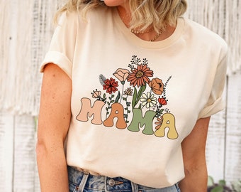 Wildflowers Mama Shirt, Mama T-Shirt, Mothers Day Gift for Mom Birthday Gift For New Mom Christmas Gift For Mom Baby Shower Gift Shirts