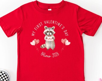 Personalized My 1st Valentine's Day Shirt, Valentine Gift For Baby Boy