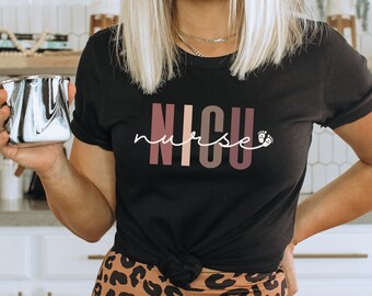 Boho NICU nurse tee, Neonatal ICU nurse t shirt, Neonatal intensive care tees Registered nurse shirts Nurse appreciation Gift For NICU nurse