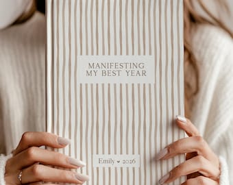 Manifestation Journal, Personalized 2026 journal, Custom Gift for Her