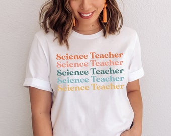 Retro Science Teacher Shirt, Science Shirt, Science Lover T-shirt, Physics Teacher Shirt, Gift For Science Teacher, Teacher Shirt