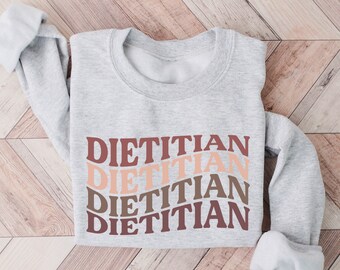 Retro Dietitian Sweatshirt, Registered Dietitian Shirt, Dietitian In Training, Gift For Dietitian, RD Shirt, RD Gifts, Dietitian Crewneck