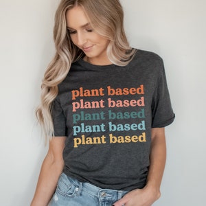 Retro Row Vegan Shirt, Plant Based Shirt, Powered By Plants Shirt, Run on Veggies Shirt, Vegetarian Shirt, Herbivore Shirt, Gift For Vegan