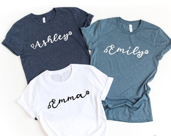 Custom Nurse Gift, Personalized Tee Shirts, Nurse T Shirts, Personalized Nurse Gifts, Registered Nurse Shirts, RN Shirts, Nursing School Tee