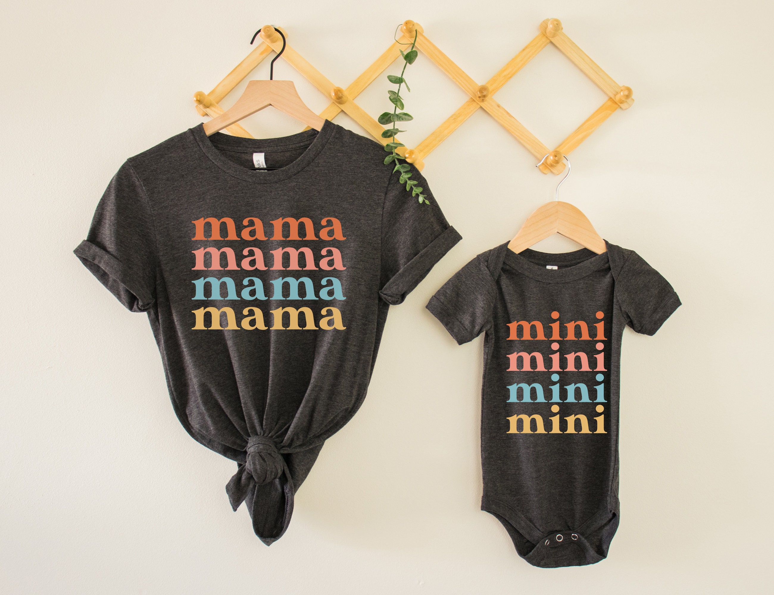 Retro Mama Mini Shirt Mama Mini Matching Shirt Mama and Me - Etsy