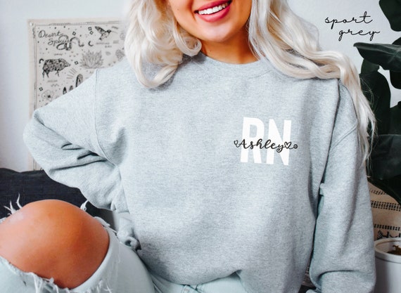 Personalized hotsell nurse sweatshirt