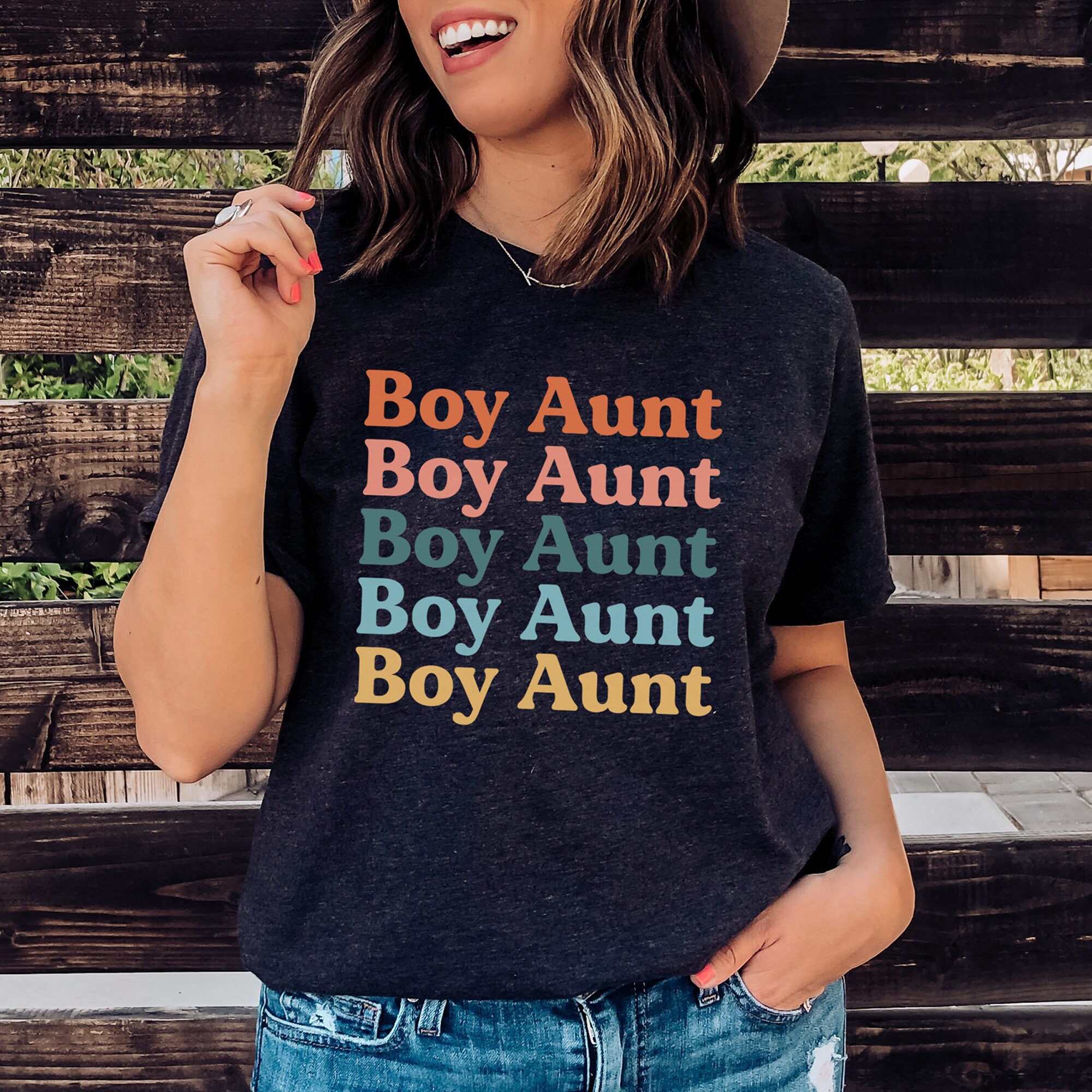 Retro Boy Aunt Shirt Boy Aunt Aunt Shirts Retro Vintage Etsy