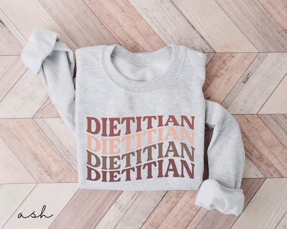 Retro Dietitian Sweatshirt, Registered Dietitian Shirt, Dietitian In Training, Gift For Dietitian, RD Shirt, RD Gifts, Dietitian Crewneck