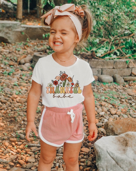 Thankful Babe Shirt Fall Kids Shirt Girls Thanksgiving Tee Thanksgiving Toddler Shirt Thanksgiving Family Shirts Matching Tees Etsy Canada