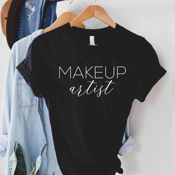 Makeup Artist Shirt, Cute Makeup Artist Top, Mascara T-Shirt | Lash Lipstick T Shirt | Makeup Shirt | Estethician Shirt | Makeup Artist Gift