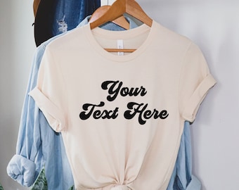 Retro Custom Shirt, Custom Shirts, Custom T-shirt, Personalized T-shirt, Personalized Shirt, Custom Unisex Shirts, Custom Printing T-shirts