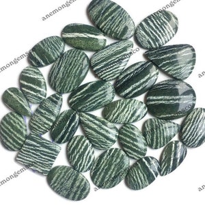Lote al por mayor de piedra de cabujón de ópalo suizo verde, mezcla de formas y tamaños, fabricación de joyas de collar de ópalo verde, colgante, suministros de artesanía