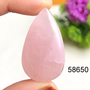 Rosenquarz Cabochon, natürlicher Halbedelstein für die Schmuckherstellung, Crystal Quartz Schmuck für die Anhängerherstellung, Heilstein
