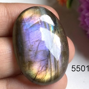 Cabochon de labradorite, pierre semi-précieuse naturelle pour la fabrication de bijoux, cristal de méditation, bijoux emballés dans un fil