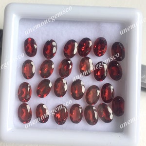 Granat Facettiert Oval 4x6mm 10m Pc Pack Mosambik Granat für Schmuckherstellung Natürliche Granat Handwerk liefern Granat AAA Top Qualität