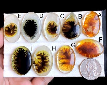 Selected Scenic Agate Doublet Cabochons, Natural Semi Precious Gemstone For Jewelry Making, Doublet Gemstone For Pendants  LOT-28