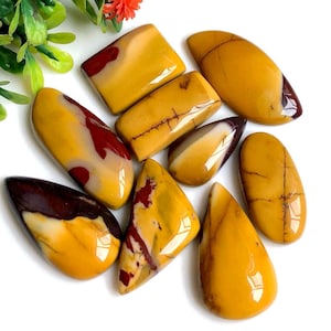 Mookaiet Jasper Cabochon, 22-34mm Ongeveer mixvorm 10 stuks veel Sa, e als afbeelding, Mookaiet Jasper losse edelsteen voor Moederdag cadeau