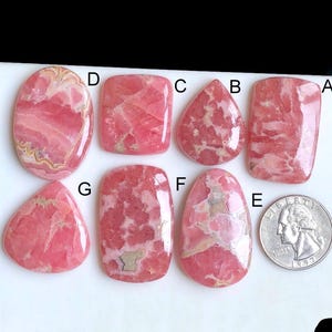 Geselecteerde rhodochrosiet cabochon, natuurlijke halfedelsteen voor het maken van sieraden, rhodochrosiet draadwikkel hangers sieraden LOT-154