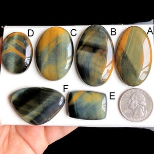 Ausgewählte Multi Tigerauge Cabochon, natürlicher Halbedelstein für die Schmuckherstellung, Tigerauge Power Kristall Schmuck LOT- 198