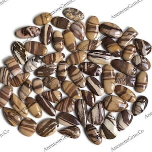 Zebra Jasper Gemstone Cabochon, Groothandel Veel, Mix Vormen en Grootte Cabochon voor het maken van sieraden, Losse Edelsteen, Meditatie Kristal