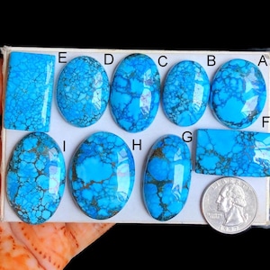 Geselecteerde magnesietturquoise cabochon, natuurlijke halfedelsteen voor boho-sieraden, turquoise losse edelsteen LOT-124