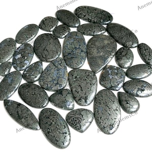 Lote al por mayor de cabujones de marcasita, mezcla de formas y tamaños. Cabujones de marcasita para joyería y artesanía.