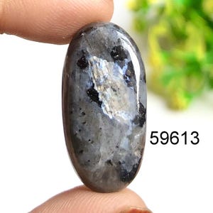 Larvikit Edelstein Cabochon, natürlicher Larvikit Edelstein für die Schmuckherstellung, handgemachter Cabochon, Schutzkristall