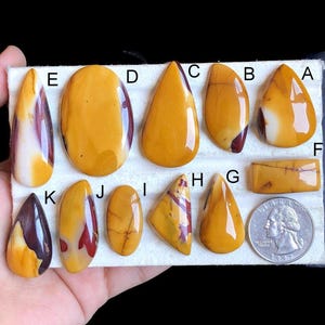 Cabochons en jaspe Mookaite, pierre semi-précieuse naturelle pour la fabrication de bijoux, bagues de style bohème en jaspe mookaite, bijoux LOT-98