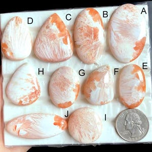 Cabochon en scolécite rose sélectionné, pierre semi-précieuse naturelle pour la fabrication de bijoux, pendentifs enveloppés de fil de scolécite LOT-331