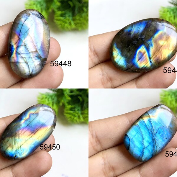 Multi Color Labradorite Cabochon, Natural Semi Precious Gemstone For Jewelry Making, Multi Fire Labradorite Crystal Gift For Mother's Day