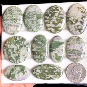 Cabochons de jade de la paix sélectionnés, pierre semi-précieuse naturelle pour bijoux, pendentifs faits main en fil de jade de la paix, lot-416